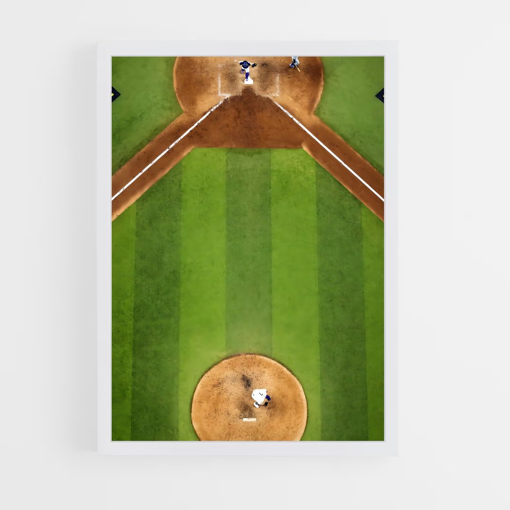 Poster La Bataille du Diamant – affiche Baseball (vue 3)
